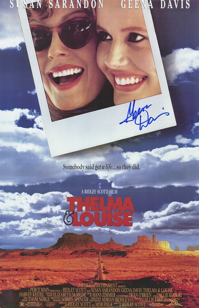 Geena Davis Signed Thelma & Louise 11x17 Original Movie Poster COA (1 of 1)