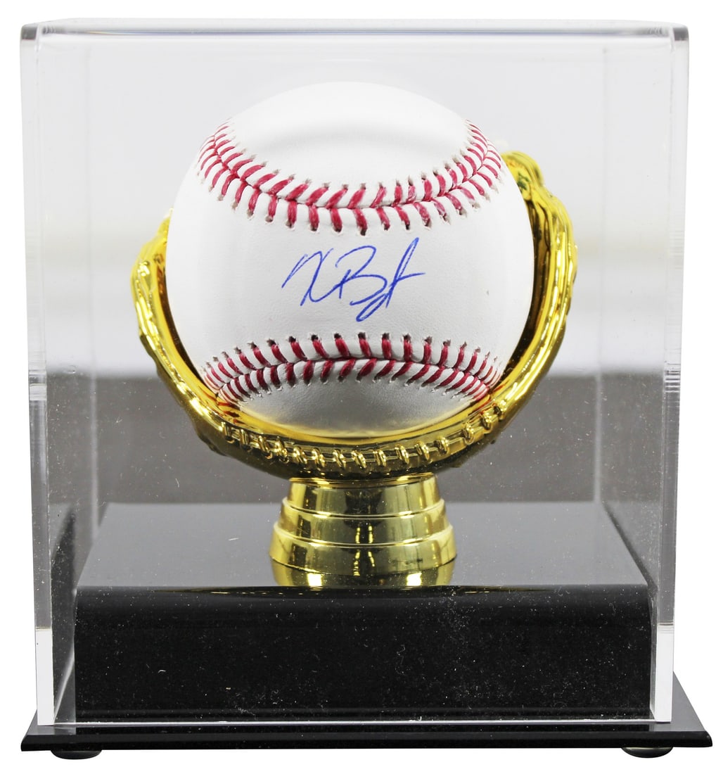 Kris Bryant Signed OML Baseball in Acrylic Case with Fanatics COA (1 of 3)