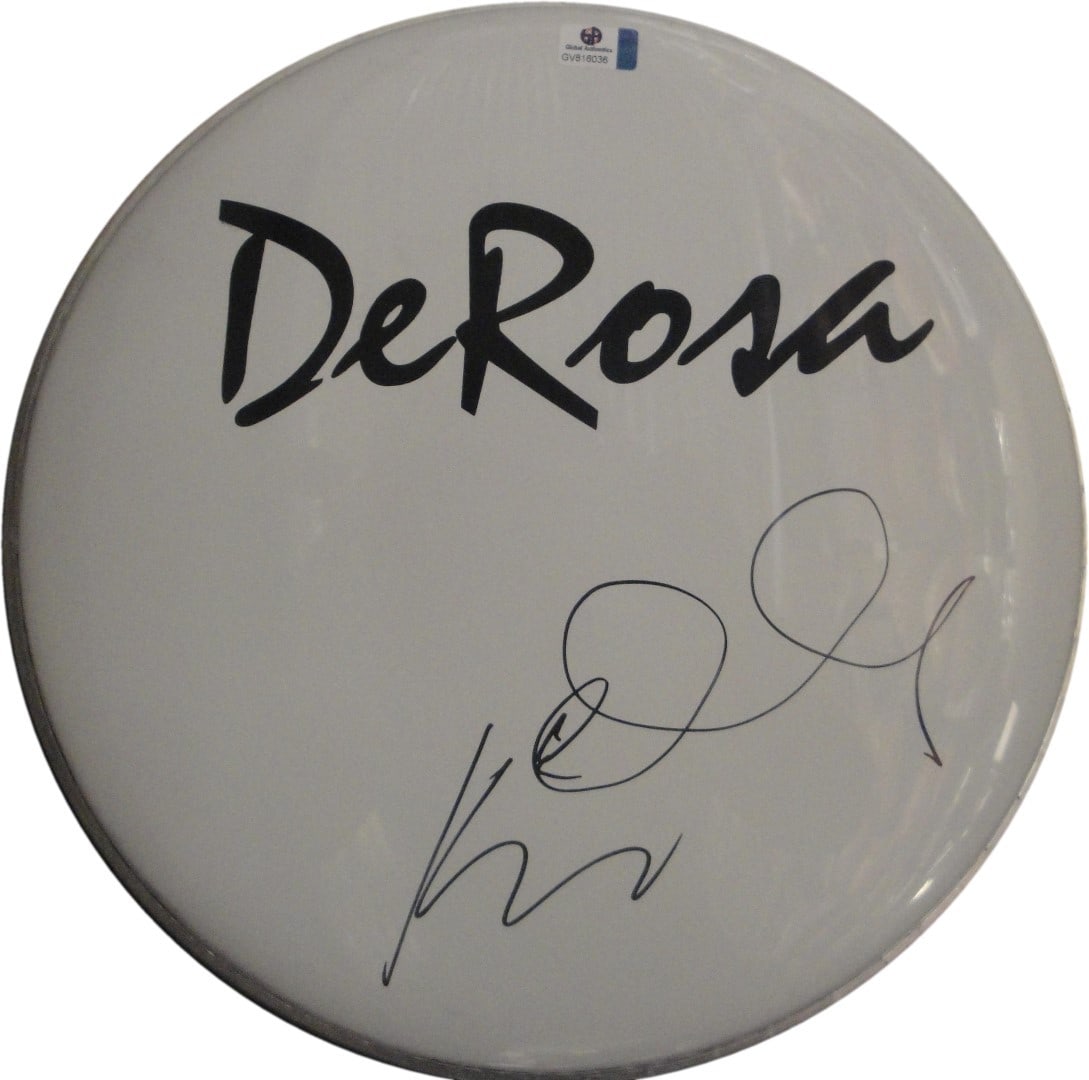 Kim Gordon Signed 10 Inch Drumhead Sonic Youth Global Authentics: Kim Gordon Signed 10 Inch Drumhead Sonic Youth Global Authentics Own a piece of music history with this authentic 10" drumhead signed by Kim Gordon of Sonic Youth. This original drumhead comes with au
