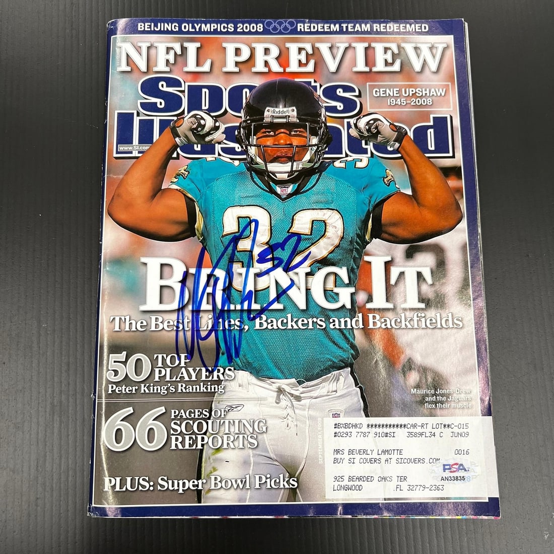 Maurice Jones-Drew Autographed Sports Illustrated Magazine PSA/DNA Jaguars: Maurice Jones-Drew Autographed Sports Illustrated Magazine PSA/DNA Jaguars This original Sports Illustrated Magazine features the autograph of Maurice Jones-Drew, a former star player for the Jacksonv