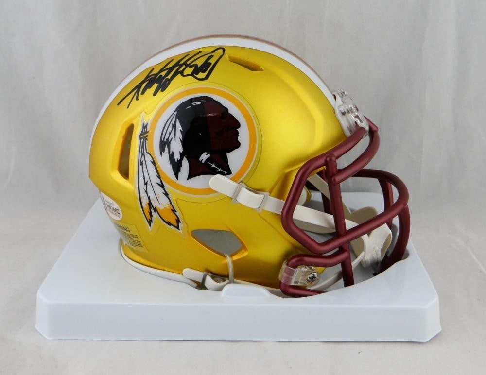 Adrian Peterson Signed Washington Commanders Mini Helmet Beckett Auth: Adrian Peterson Signed Washington Commanders Mini Helmet Beckett Auth This authentic mini helmet is a must-have for any Washington Commanders fan. Signed by NFL superstar Adrian Peterson, it features 