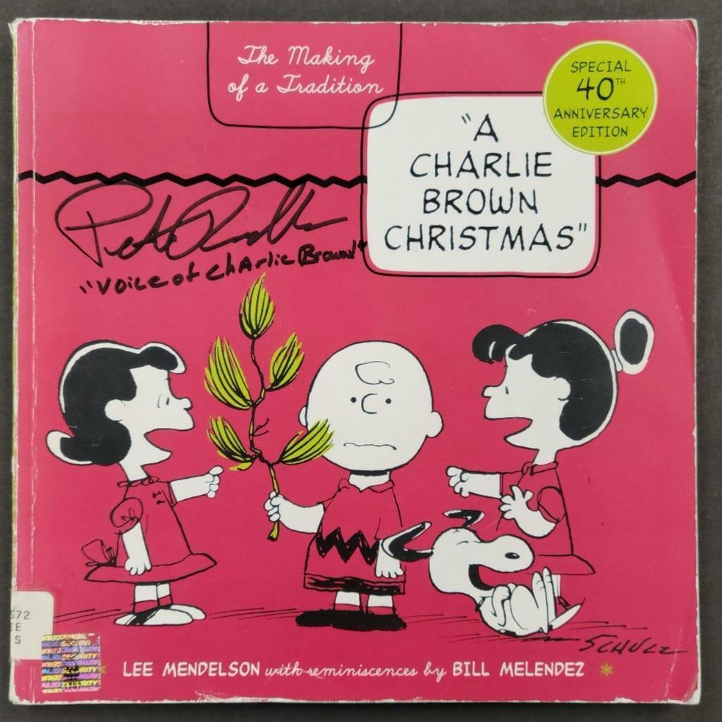 Peanuts Book Signed by Peter Robbins Voice of Charlie Brown Christmas (1 of 1)