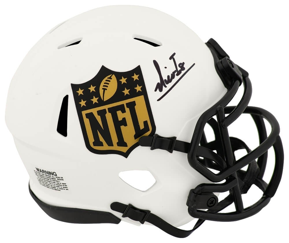 Nico Iamaleava Signed Lunar Riddell Speed Mini Helmet with COA (1 of 1)