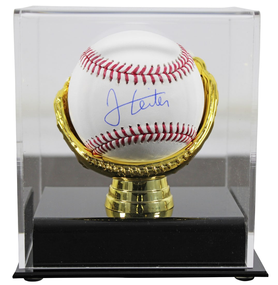 Jack Leiter Signed OML Baseball With Fanatics COA in Display Case (1 of 4)