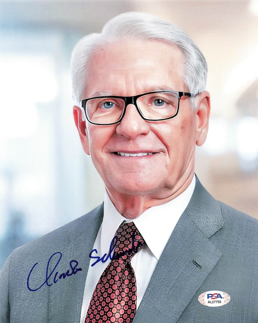 Charles R. Schwab Autographed 8x10 Photo PSA/DNA Certified: Charles R. Schwab Autographed 8x10 Photo PSA/DNA Certified This item features a professionally printed 8x10 photograph autographed by Charles R. Schwab. The authenticity of the signature has been veri