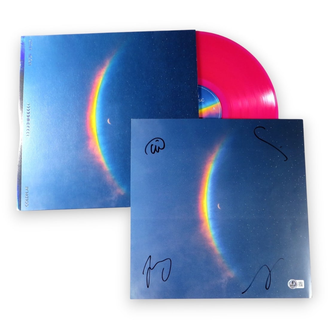 Coldplay Signed Album Insert Chris Martin Jonny Buckland BAS Authenticated (1 of 2)