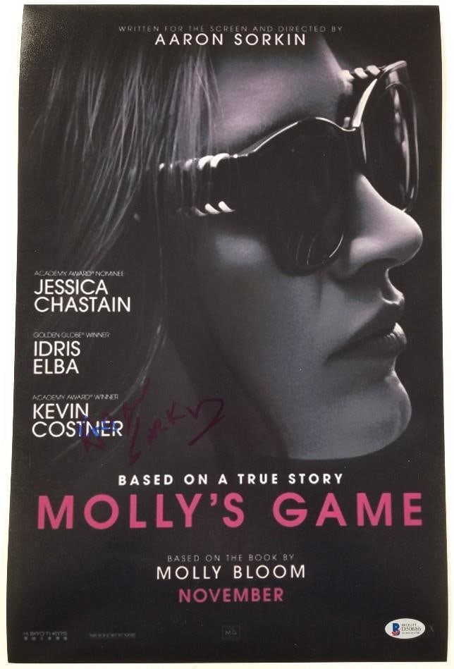 Molly's Game 11x17 Signed Photo by Director Aaron Sorkin with Beckett COA: Molly's Game 11x17 Signed Photo by Director Aaron Sorkin with Beckett COA This is an original 11x17 photograph from Molly's Game, signed by director Aaron Sorkin. The item is accompanied by a Beckett 
