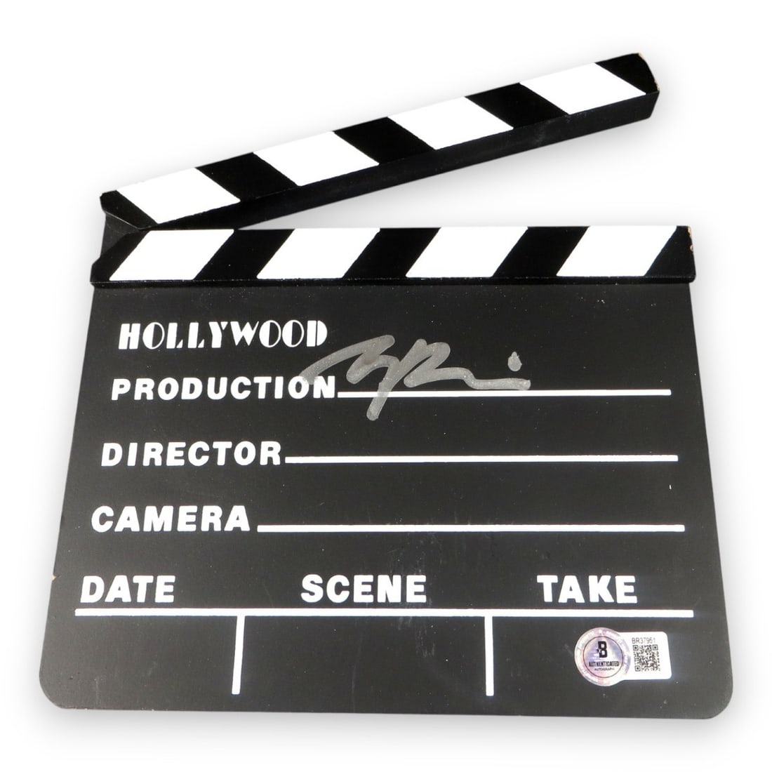 Jerry Bruckheimer Signed Clapperboard Top Gun Con Air Beckett Authenticated: Jerry Bruckheimer Signed Clapperboard Top Gun Con Air Beckett Authenticated This is an authentic movie clapper signed by renowned producer Jerry Bruckheimer, known for iconic films such as Top Gun