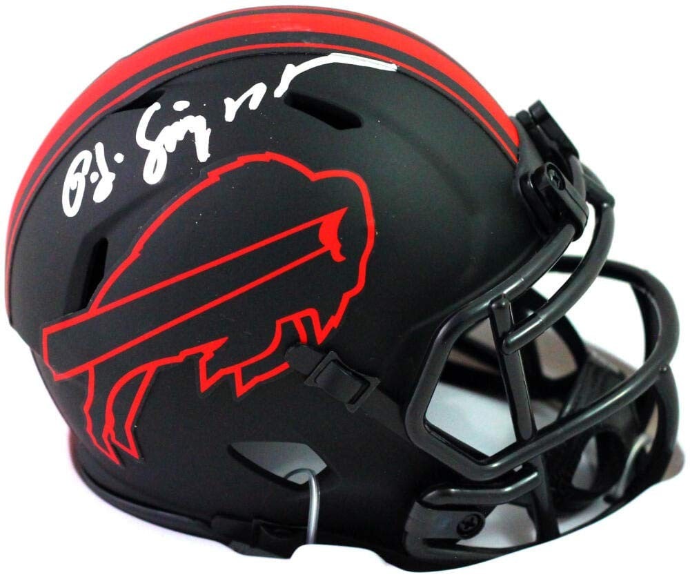 Buffalo Bills Eclipse Mini Helmet Signed by OJ Simpson JSA Authenticated - 4