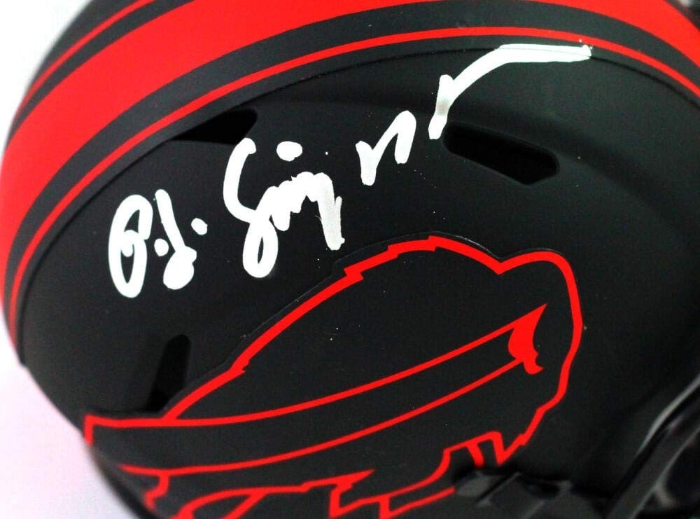 Buffalo Bills Eclipse Mini Helmet Signed by OJ Simpson JSA Authenticated - 5