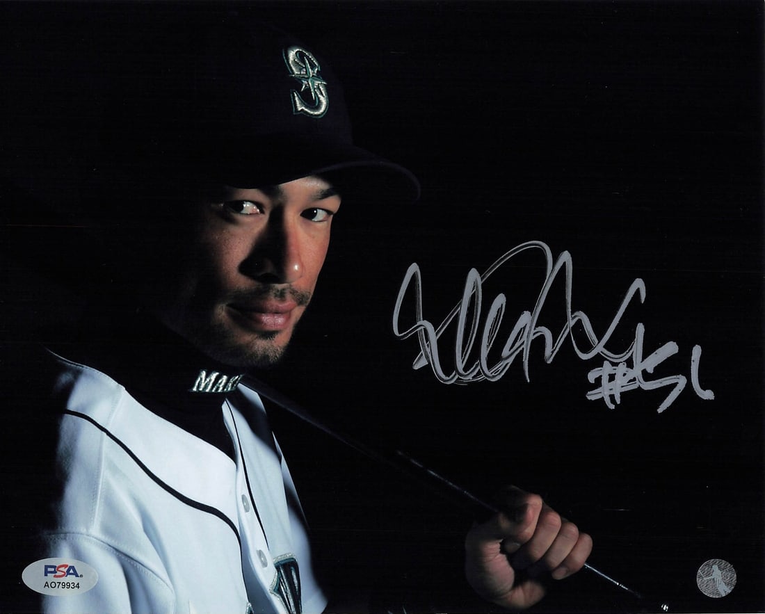 Ichiro Suzuki Autographed 8x10 Photo PSA/DNA Seattle Mariners: Ichiro Suzuki Autographed 8x10 Photo PSA/DNA Seattle Mariners This is a professionally printed 8x10 photograph signed by Ichiro Suzuki, the renowned baseball player known for his time with the Seattle