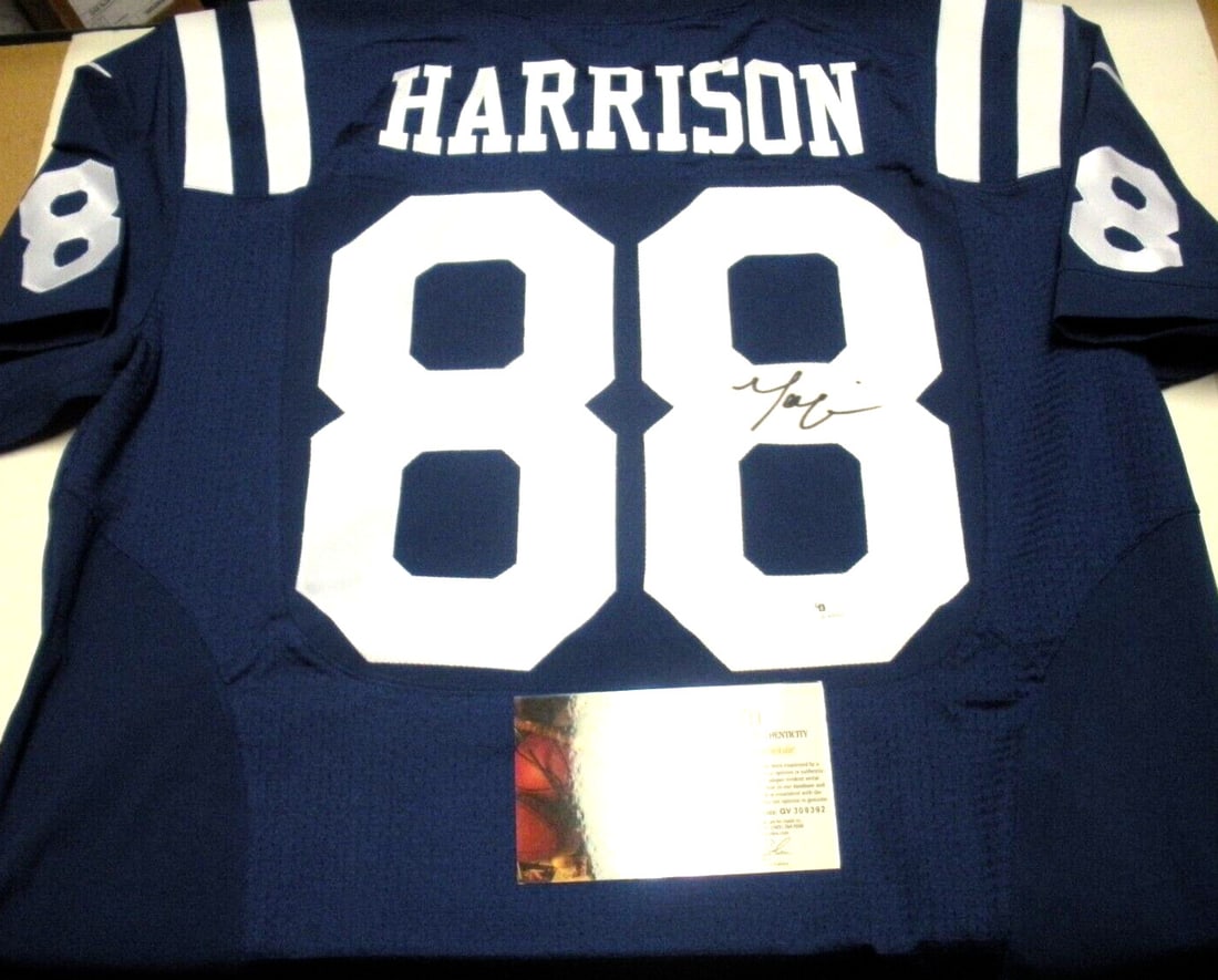 Nike Indianapolis Colts Jersey Signed by Marvin Harrison with GAI COA (1 of 2)