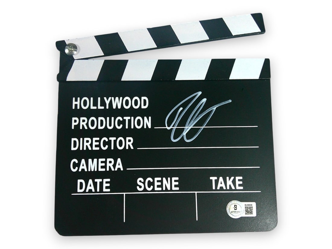 Movie Clapper Autographed by Ryan Coogler Beckett Authenticated: Movie Clapper Autographed by Ryan Coogler Beckett Authenticated This is an original movie clapper autographed by Ryan Coogler, the acclaimed director known for films such as Black Panther and Creed. T