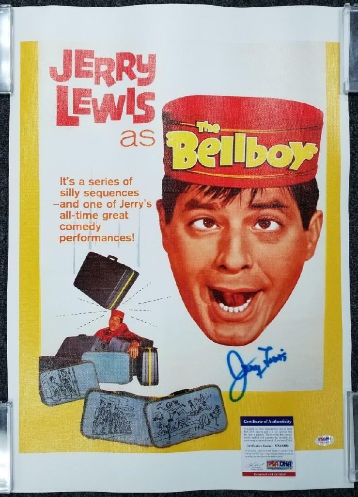 Jerry Lewis Autographed 16x20 Canvas Photo The Bellboy PSA/DNA (1 of 2)