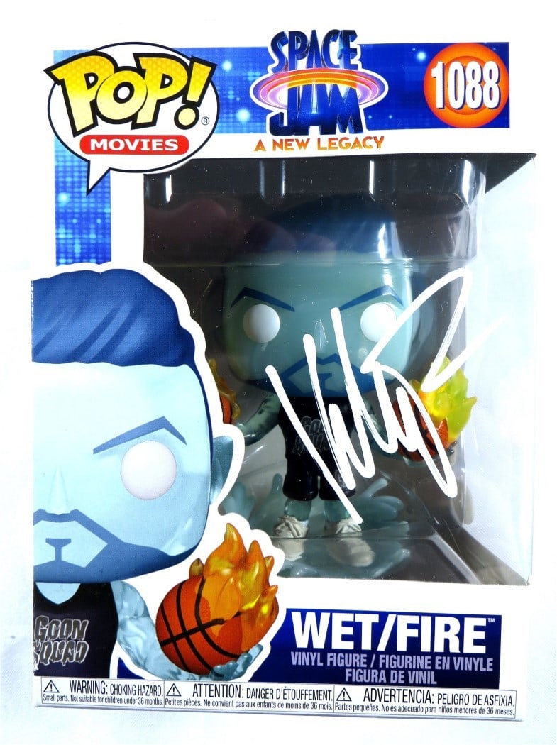 Klay Thompson Autographed Space Jam Funko POP Wet Fire Figure JSA Authenticated (1 of 3)