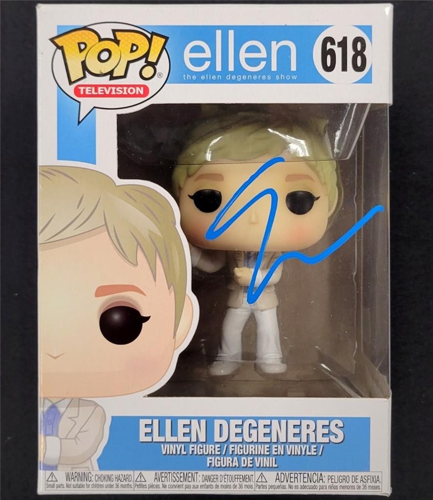 Funko Pop 618 Ellen DeGeneres Autographed Figure Authenticated by Beckett (1 of 6)