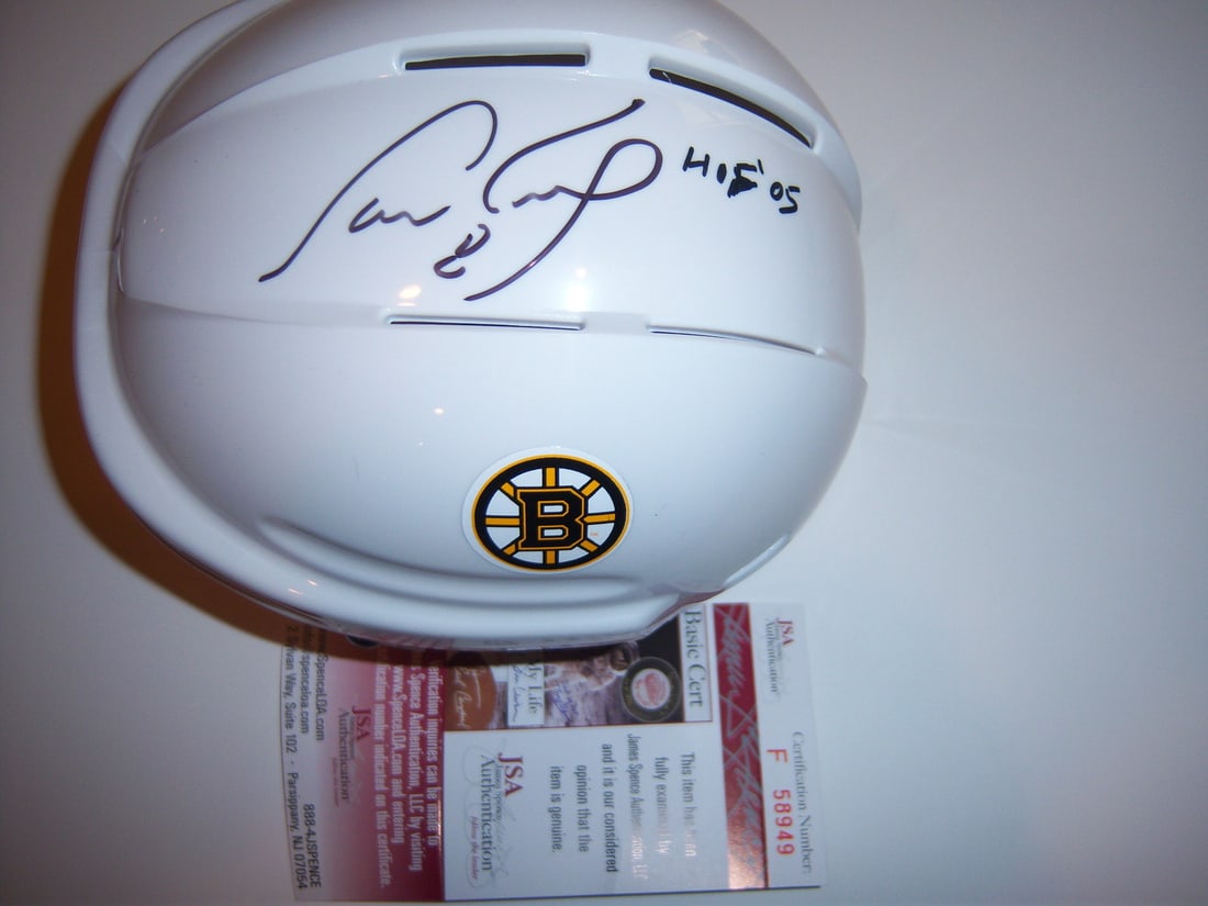 Cam Neely Autographed Boston Bruins Mini Helmet with JSA Authentication (1 of 2)