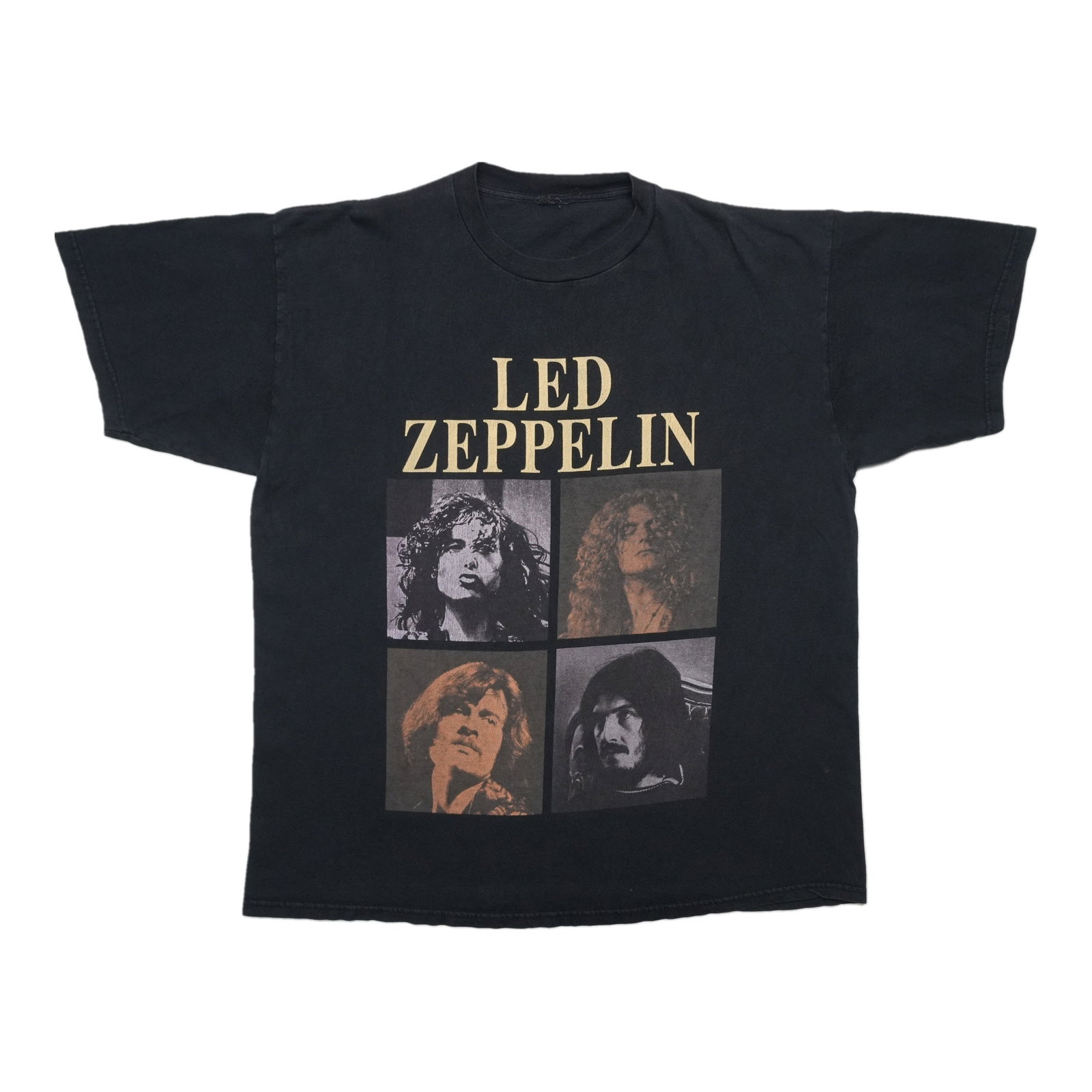 Vintage Black Led Zeppelin Cotton Shirt 1990s (1 of 4)