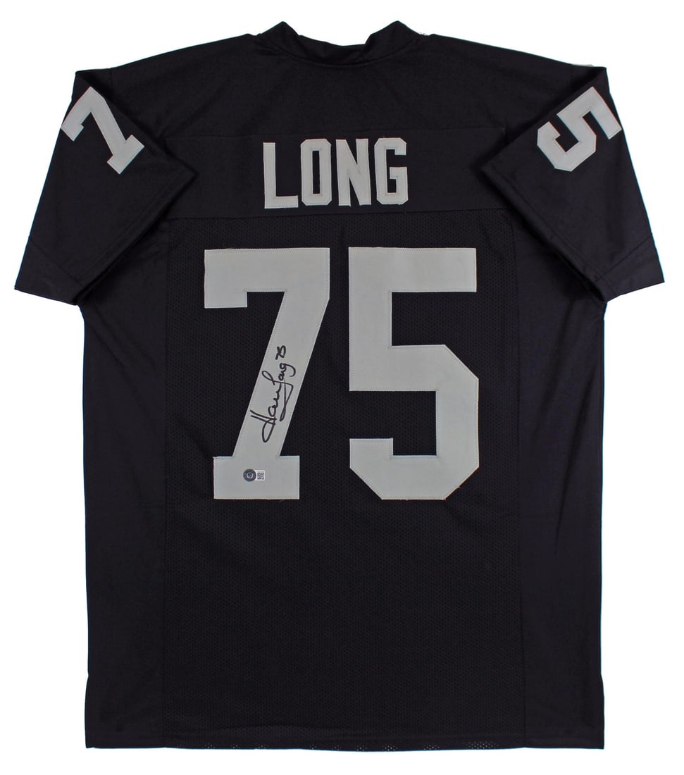 Howie Long Signed Oakland Raiders Black Pro Jersey BAS Witnessed: Howie Long Signed Oakland Raiders Black Pro Jersey BAS Witnessed This authentic black pro-style jersey, personally signed by NFL legend Howie Long of the Oakland Raiders, is a must-have for any footba