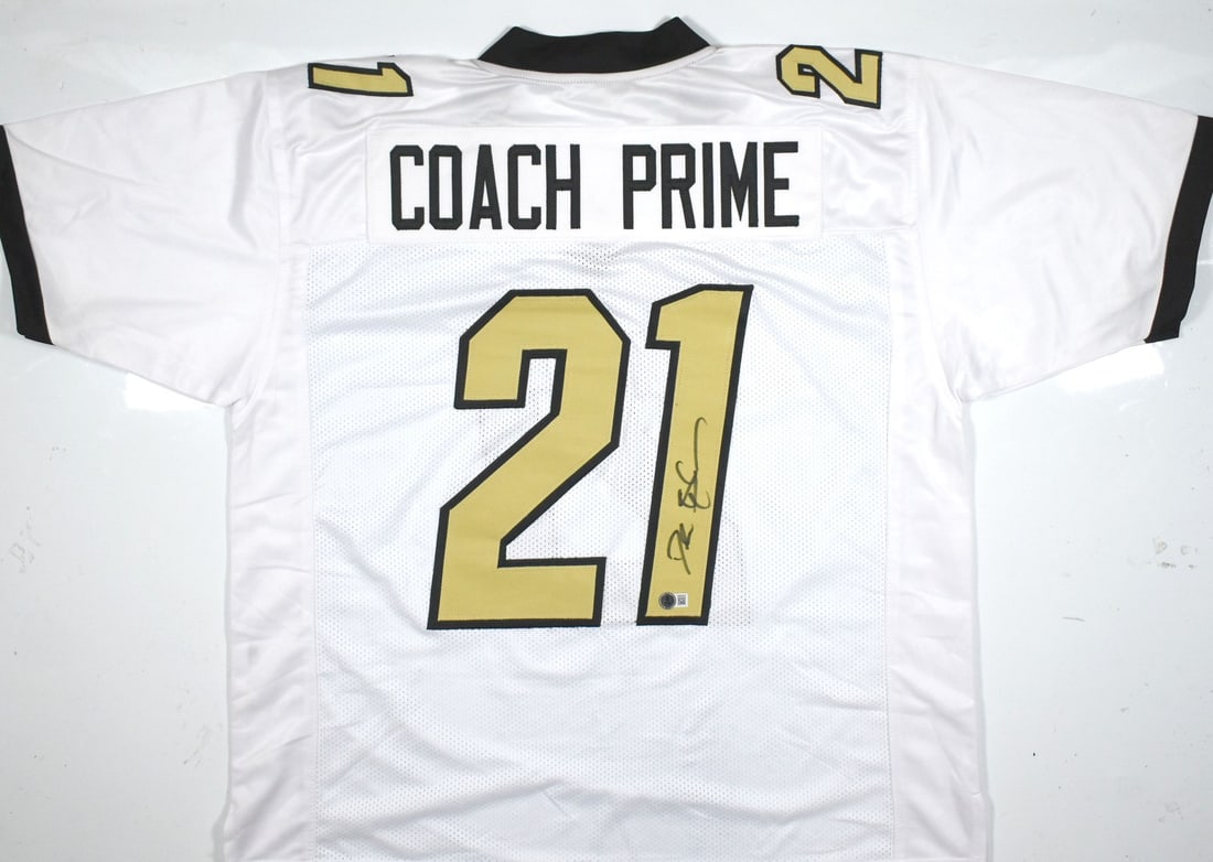 Deion Sanders Autographed College Jersey Colorado Buffaloes Beckett Certified (1 of 3)