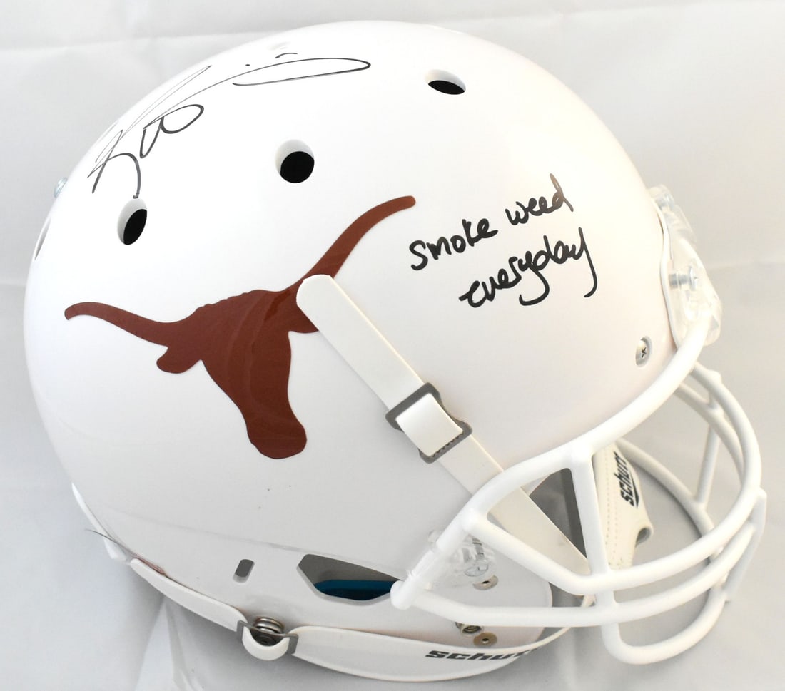 Texas Longhorns Schutt Helmet Signed by Ricky Williams with JSA Authentication (1 of 6)