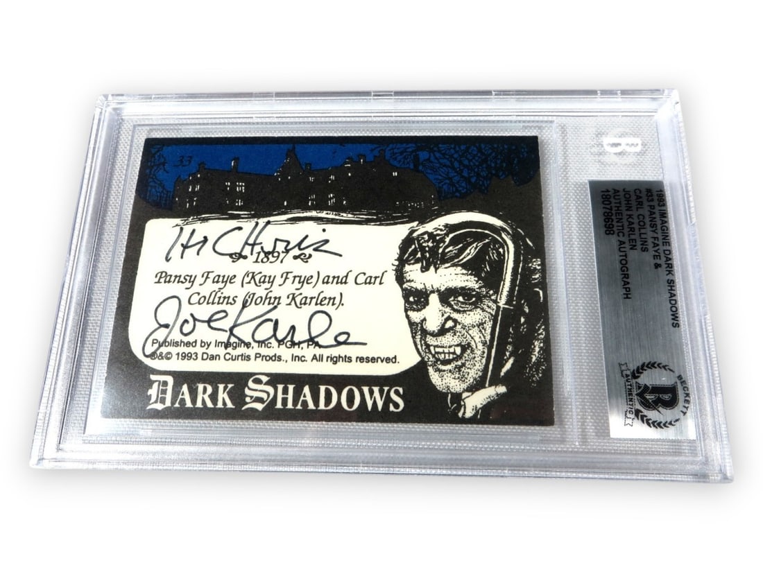 1993 Dark Shadows Trading Card Signed by John Karlen Beckett Authenticated (1 of 2)