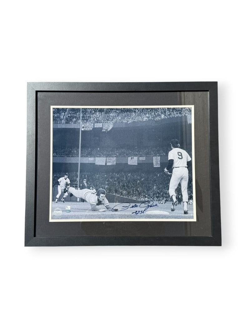 Pete Rose Autographed 16x20 Framed Photo Cincinnati Reds (1 of 4)