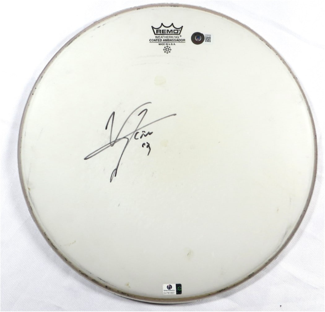 Vince Neil Autographed 14 Drumhead Authentic Beckett Certified (1 of 3)