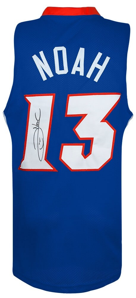 Joakim Noah Signed Blue College Basketball Jersey with COA (1 of 3)