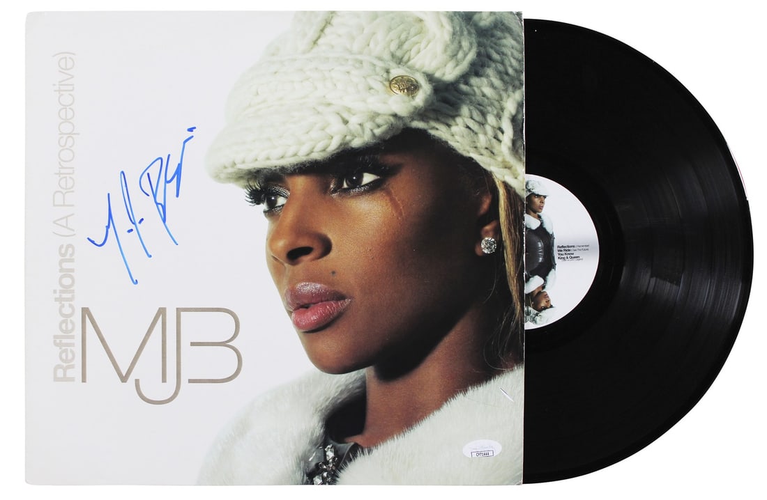 Mary J. Blige Signed Reflections Album With Vinyl JSA Authenticated (1 of 5)