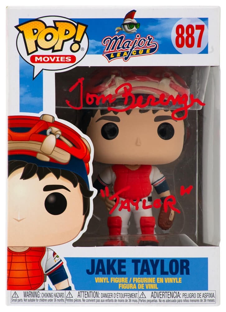Tom Berenger Signed Major League Jake Taylor Funko Pop Doll #887 with COA (1 of 2)