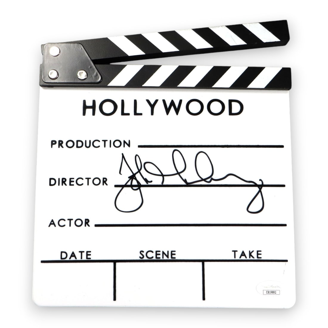 John Mulaney Autographed Movie Clapper Authentic JSA: John Mulaney Autographed Movie Clapper Authentic JSA This original movie clapper is autographed by comedian John Mulaney, making it a unique collectible for fans. The item has been authenticated by Ja