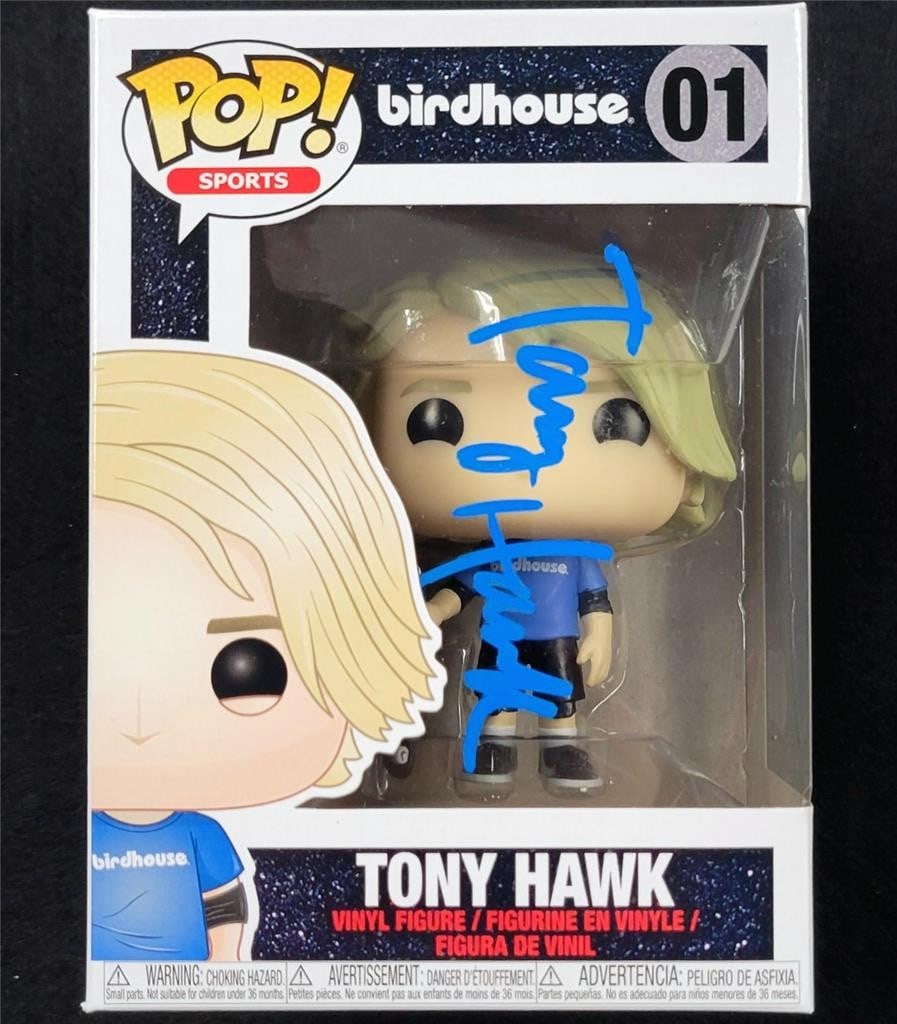Tony Hawk Signed Birdhouse Funko Pop Figure Beckett Authenticated (1 of 6)