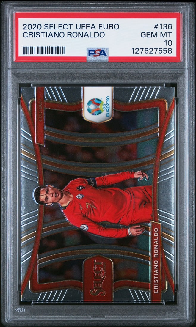 PSA 10 Cristiano Ronaldo 2020 Panini Select UEFA Euro Card #136 (1 of 2)