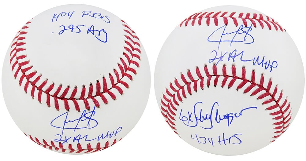 Juan Gonzalez Signed Rawlings MLB Baseball 2x AL MVP COA (1 of 1)