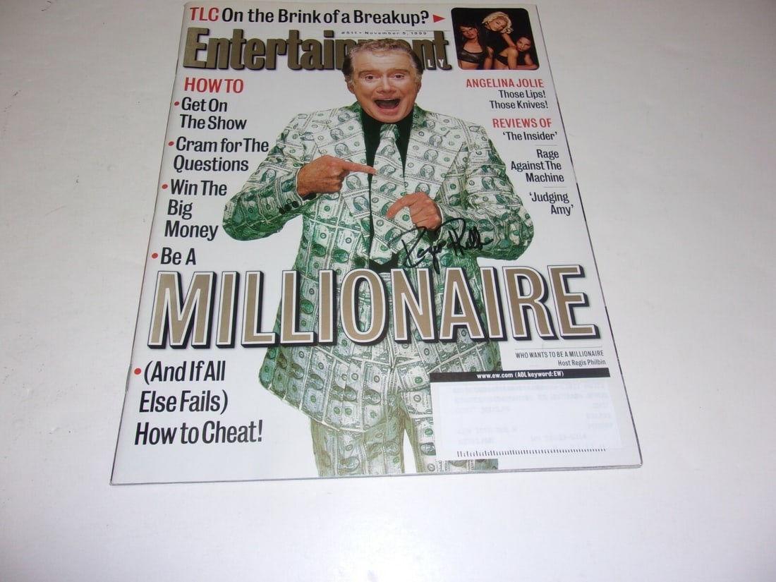 Signed Entertainment Weekly Magazine Regis Philbin With Certificate of Authenticity (1 of 1)