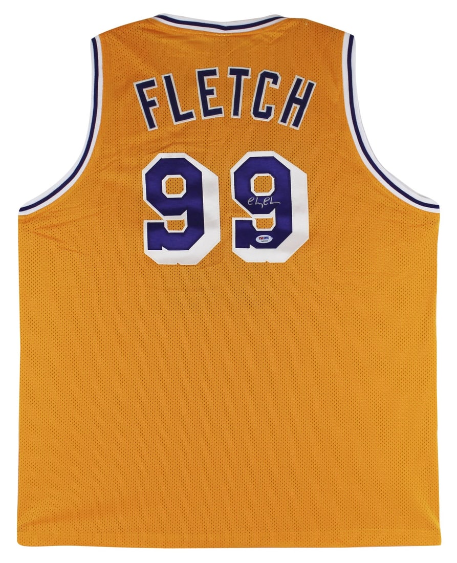 Chevy Chase Signed Yellow Fletch Jersey PSA/DNA Certified: Chevy Chase Signed Yellow Fletch Jersey PSA/DNA Certified This authentic yellow Pro Style jersey, personally signed by Chevy Chase, features a unique autograph that is 100% authentic. The jersey is an