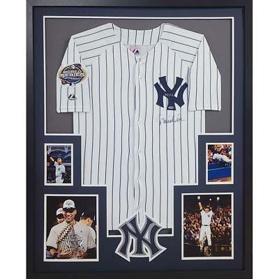 Derek Jeter Autographed Framed Rookie Jersey Steiner Authentication NY Yankees (1 of 3)