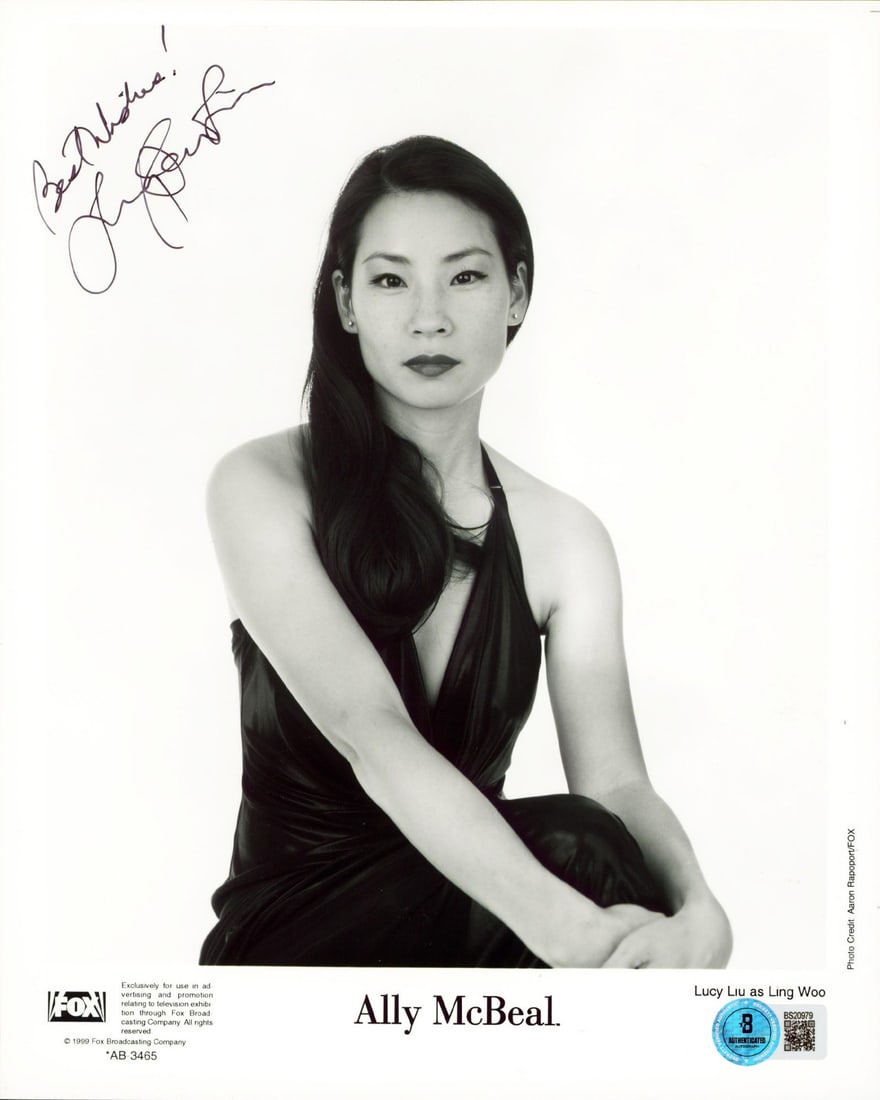 Lucy Liu signed Charlie's Angels 8x10 photo Beckett BAS Best Wishes (1 of 1)