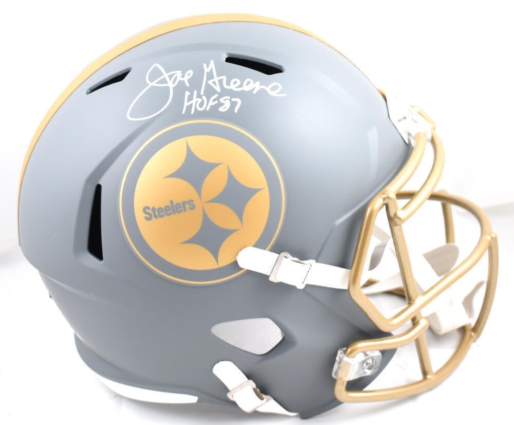 Joe Greene Autographed Steelers Full Size Helmet Beckett Hologram (1 of 5)