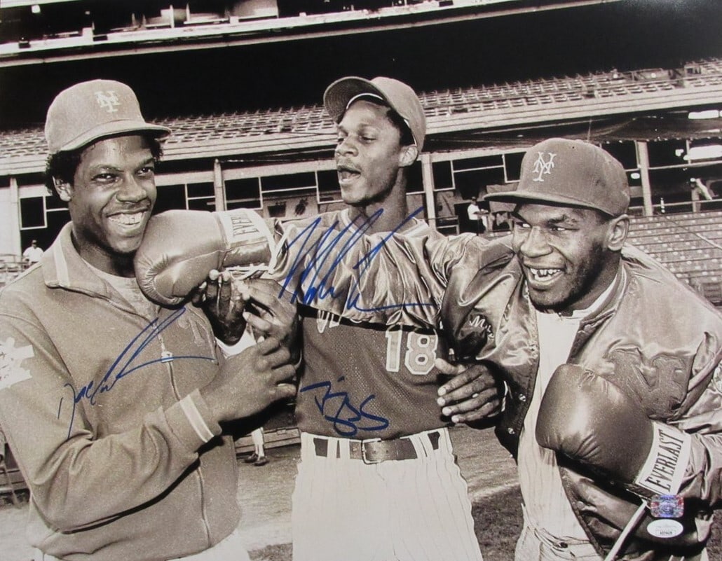 Mike Tyson Darryl Strawberry Dwight Gooden Multi-signed 16x20 Photo JSA Authenticated (1 of 3)