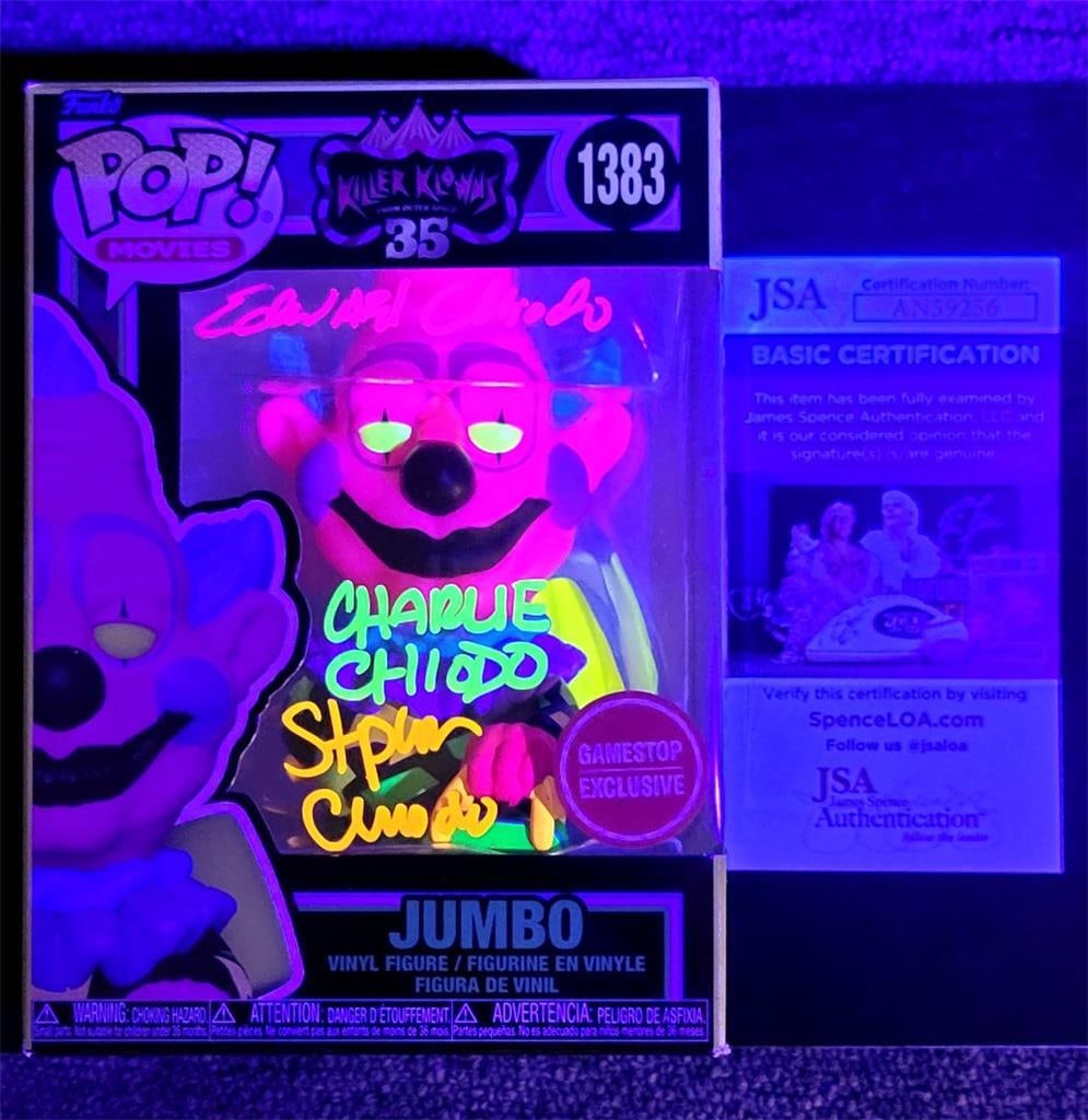Killer Klowns Jumbo Funko Pop Signed by Chiodo JSA Authenticated (1 of 8)