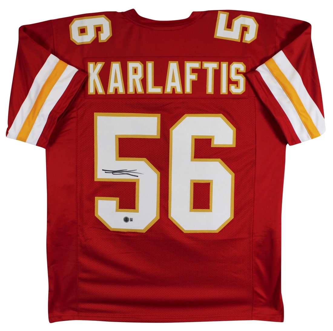 George Karlaftis Signed Kansas City Chiefs Pro Style Jersey BAS Authenticated: George Karlaftis Signed Kansas City Chiefs Pro Style Jersey BAS Authenticated This authentic red Pro Style jersey is personally signed by George Karlaftis, player for the Kansas City Chiefs. It featur