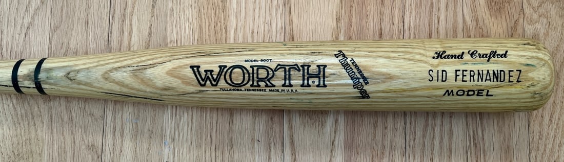 Sid Fernandez Game Used 1986 Mets Worth Tennessee Thumper Bat WC175 (1 of 7)