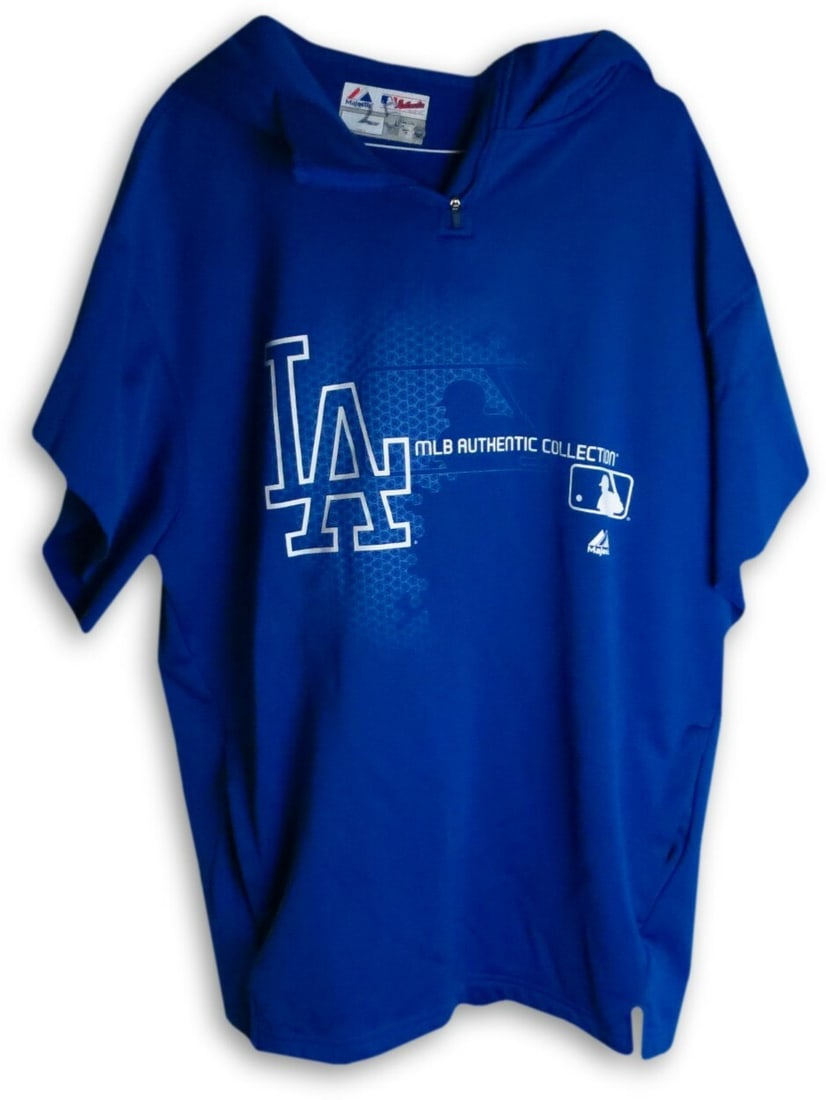 Player-Worn 2013 Dodgers Hoodie Fleece Size Large Carl Crawford (1 of 3)