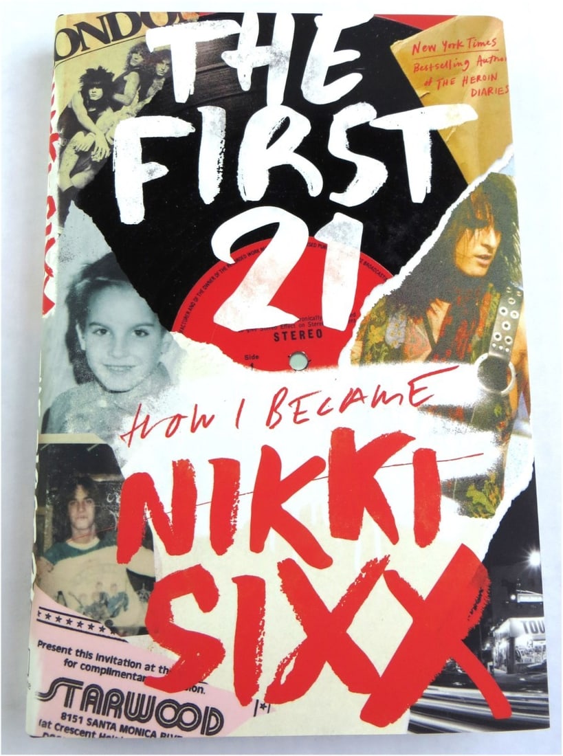 The First 21 Hardcover Signed by Nikki Sixx JSA Authenticated: The First 21 Hardcover Signed by Nikki Sixx JSA Authenticated This is an original hardcover book titled "The First 21" signed by Nikki Sixx of Motley Crue. The autograph has been authenticated by Jame