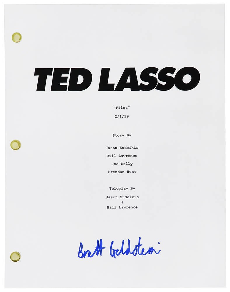 Brett Goldstein Signed Ted Lasso Pilot Script with COA (1 of 1)