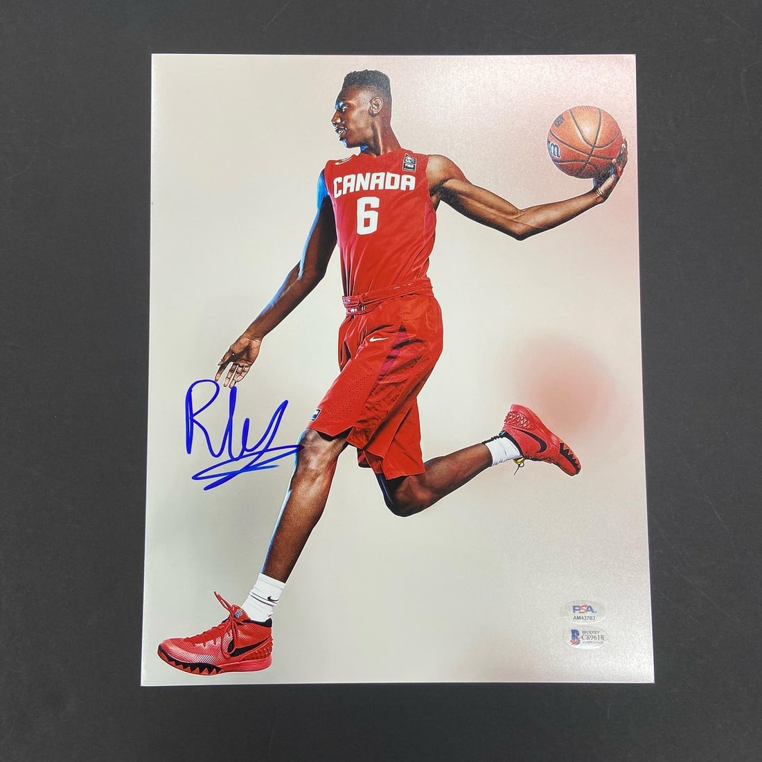 RJ Barrett Autographed 11x14 Photo PSA/DNA New York Knicks (1 of 3)