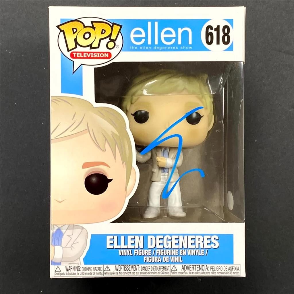 Funko Pop Figure 618 Autographed by Ellen DeGeneres JSA Authenticated (1 of 7)