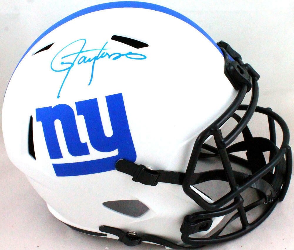 Lawrence Taylor Autographed Giants Lunar Speed Full Size Helmet Beckett Authenticated (1 of 5)